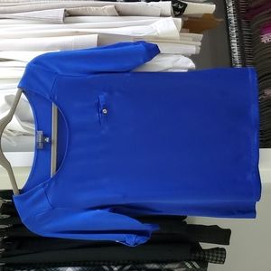 The Limited Blue Short Sleeve Blouse Size XS